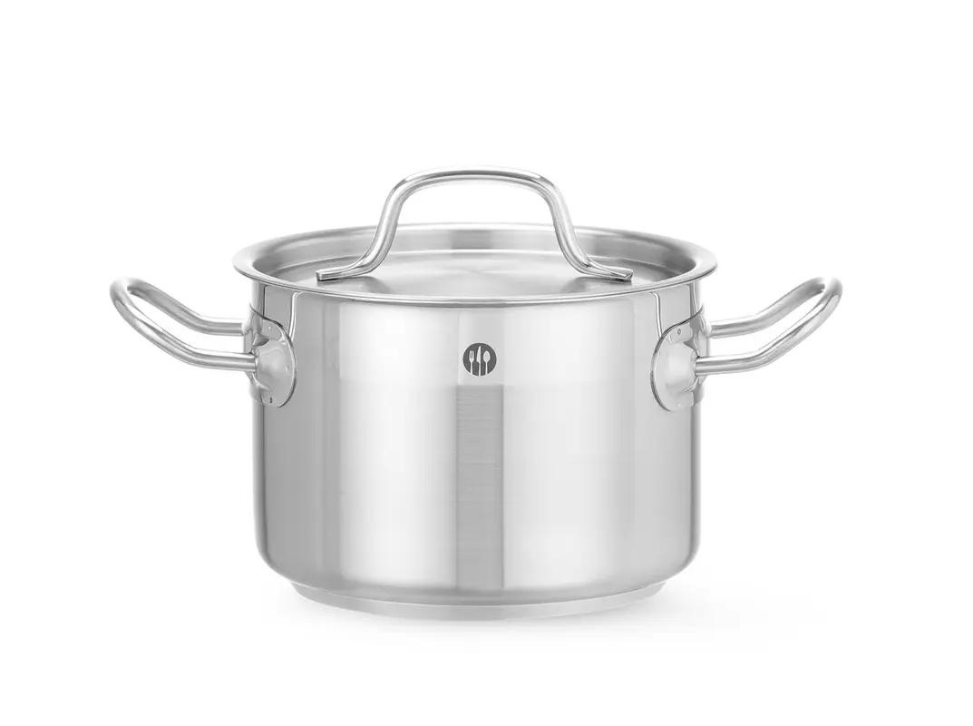 Profesionálny stredný hrniec – s pokrievkou, HENDI Profi Line, 2,1 l, ⌀160 x 110 mm