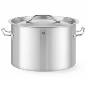 Ekonomický stredný hrniec – s pokrievkou, HENDI Budget Line, 23 l, ⌀350 x 240 mm