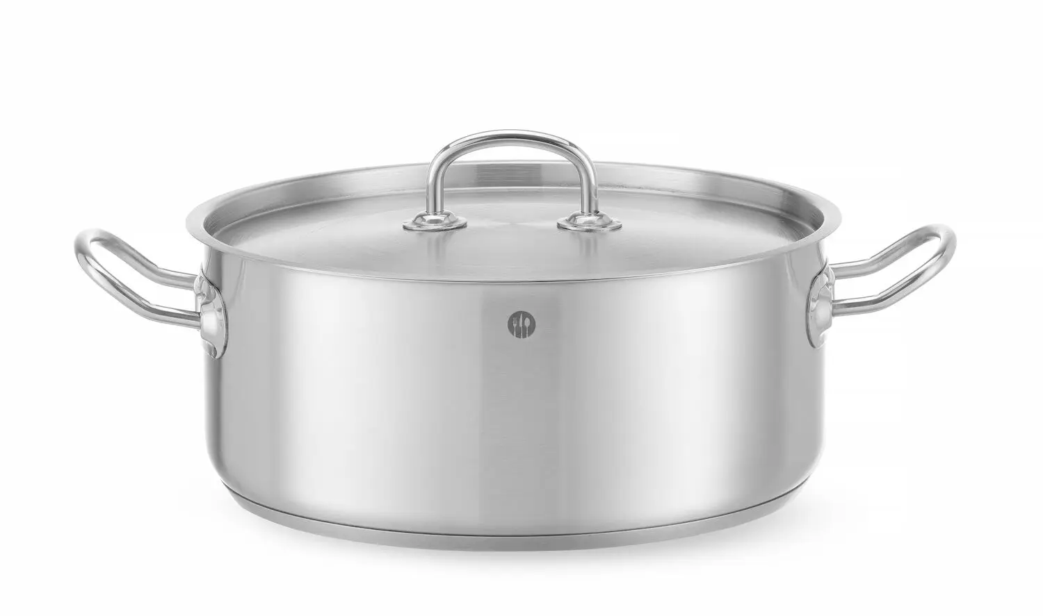 Štandardný nízky hrniec – s vekom, HENDI Kitchen Line, 7,3 l, ⌀280 x 120 mm