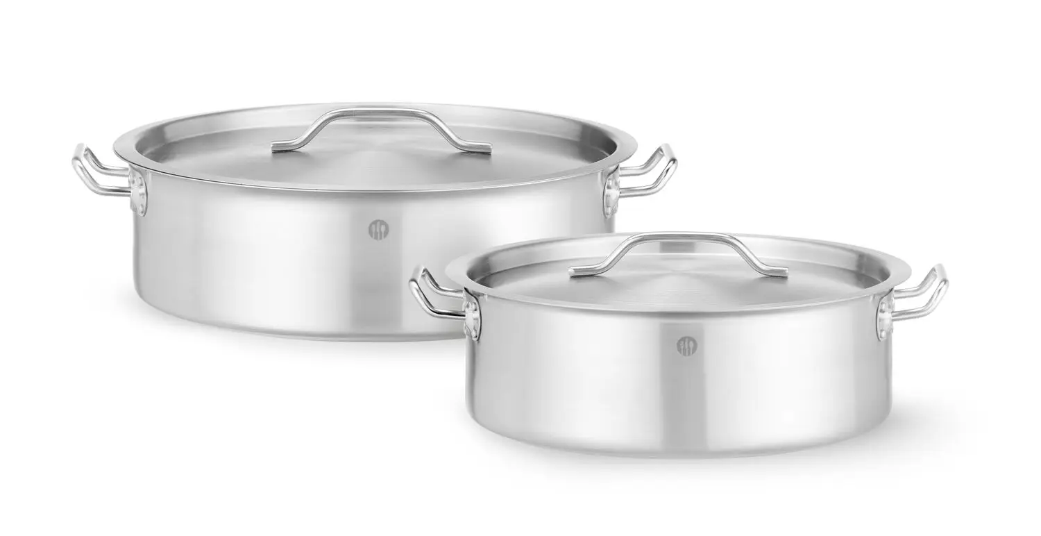 Veľký varný hrniec HENDI – s vekom, objem 10,8 L, rozmer ⌀360 x (H)139 mm – Obrázok 4
