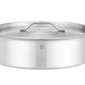 Veľký varný hrniec HENDI – s vekom, objem 10,8 L, rozmer ⌀360 x (H)139 mm