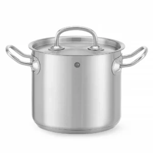 Štandardný vysoký hrniec – s pokrievkou, HENDI Kitchen Line, 45 l, ⌀400 x 360 mm