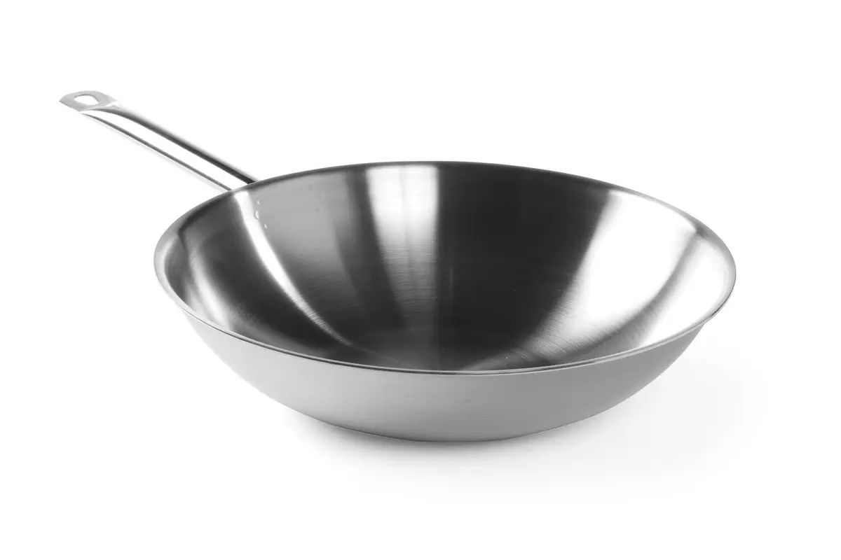 Trojvrstvová panvica Wok – bez pokrievky, HENDI, ⌀360 x 90 mm