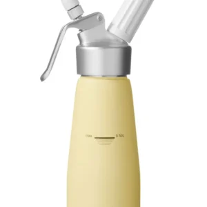Štandardná fľaša na šľahačku – HENDI, 0,5 l, pastelovo žltá, ⌀80 x 260 mm