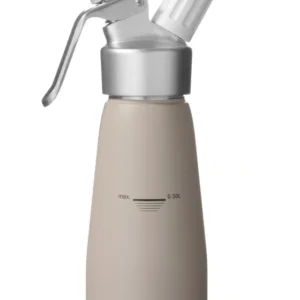 Štandardná fľaša na šľahačku – HENDI, 0,5 l, taupe, ⌀80 x 260 mm