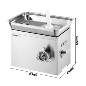 Elektrický mlynček na mäso – veľkosť mlynčeka 22, výkon 350 kg/h, 1,1 kW