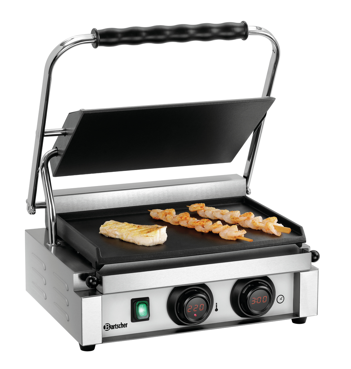 Bartscher Panini-MDI kontaktný gril, hladké plochy, 1 zóna