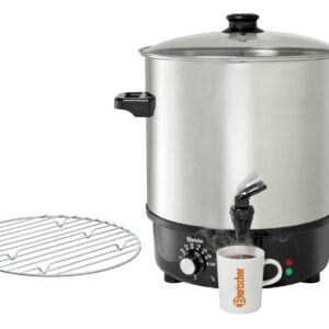Nerezový varník a kanvica na varené víno, 25 l, CNS