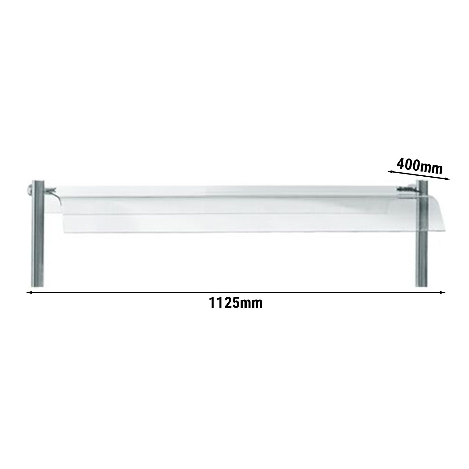Ochranný sklenený kryt – séria COPENHAGEN, dĺžka 1120 mm