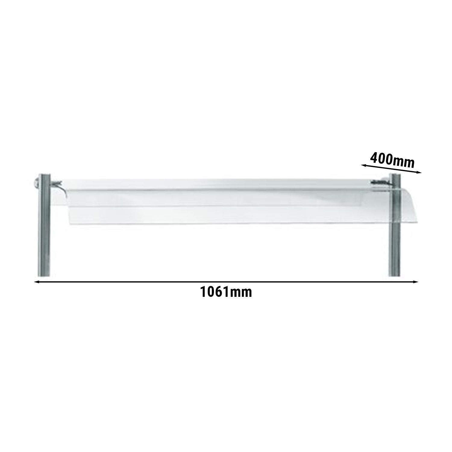 Ochranný sklenený kryt séria COPENHAGEN, dĺžka 1060 mm
