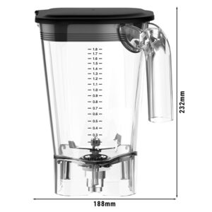 Polykarbonátová náhradná nádoba – HAMILTON BEACH, objem 2 litre, vhodná pre MHPHBC7