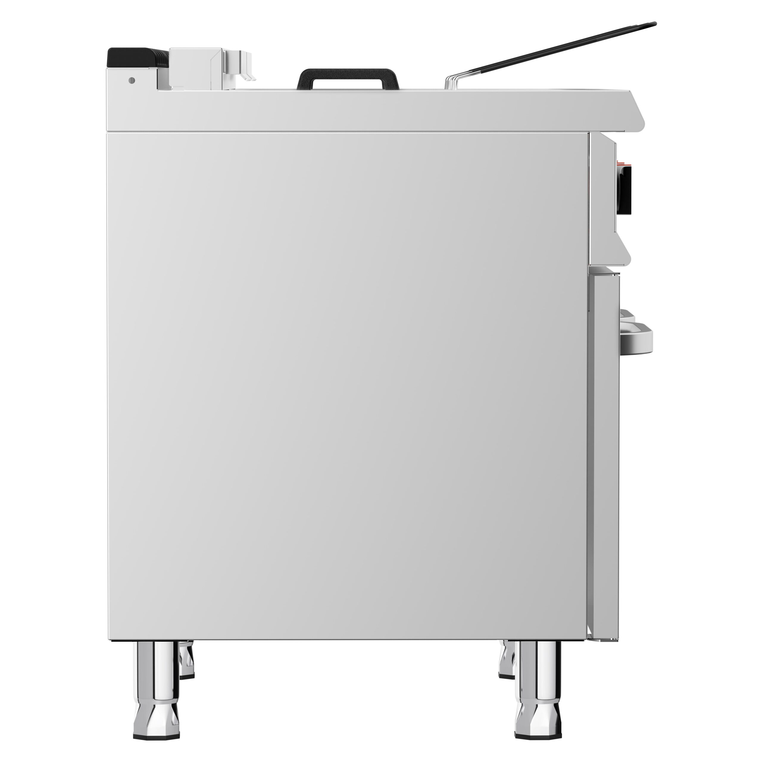 Dvojitá elektrická fritéza – 18+18 litrov, 28 kW, vrátane základnej jednotky s 2 dvierkami – Obrázok 2