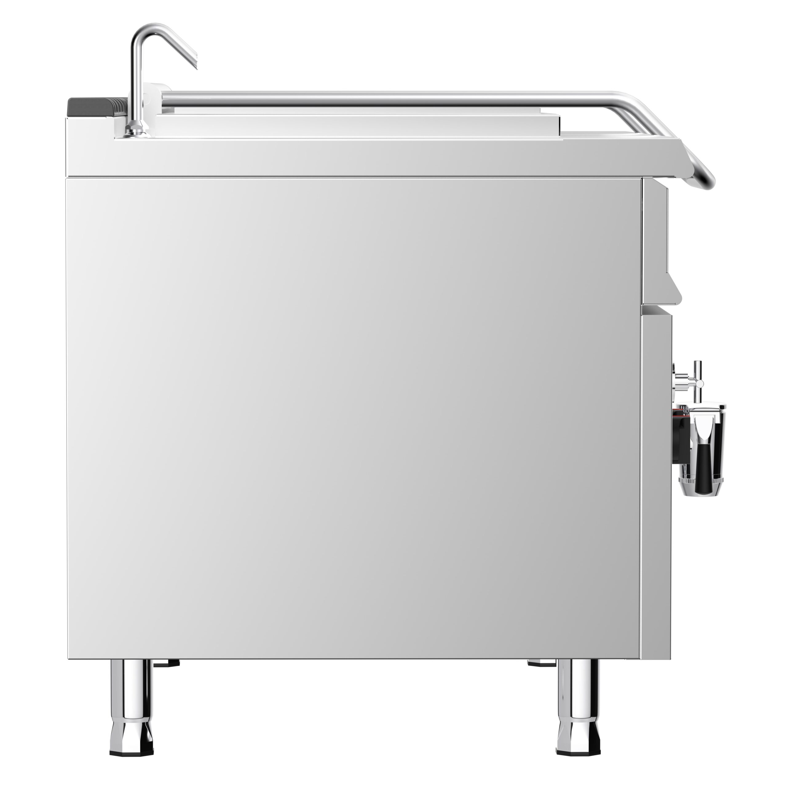 Profesionálny plynový varný kotol – 150 litrov, 12 kW, nepriamy ohrev, prípojka na vodu – Obrázok 6