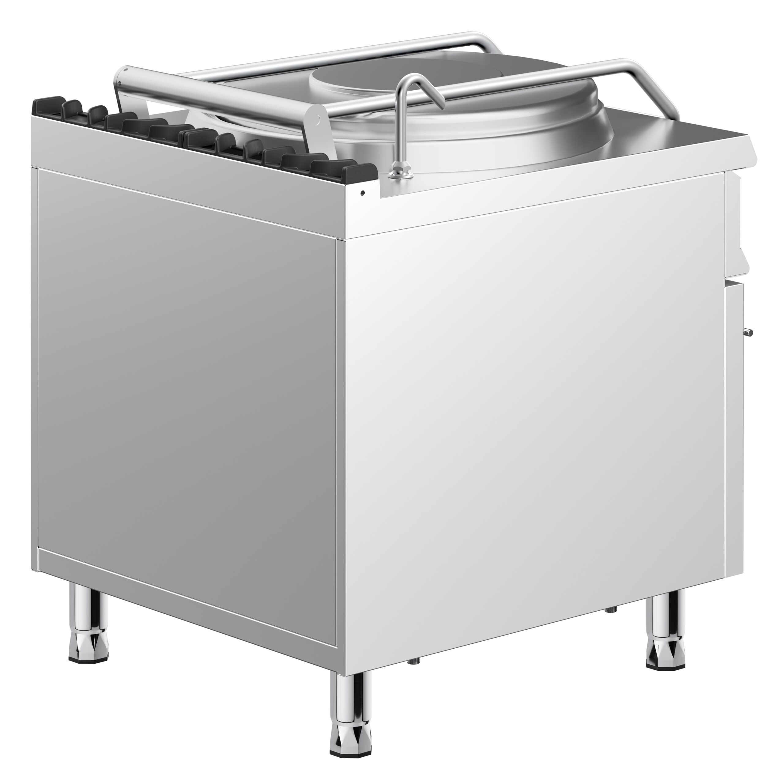 Profesionálny plynový varný kotol – 150 litrov, 12 kW, nepriamy ohrev, prípojka na vodu – Obrázok 2