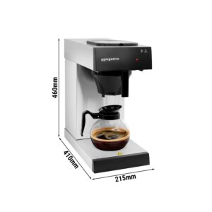 Filtračný kávovar – na filtrovanú kávu, 1,7 l, 2 kW, so sklenenou kanvicou
