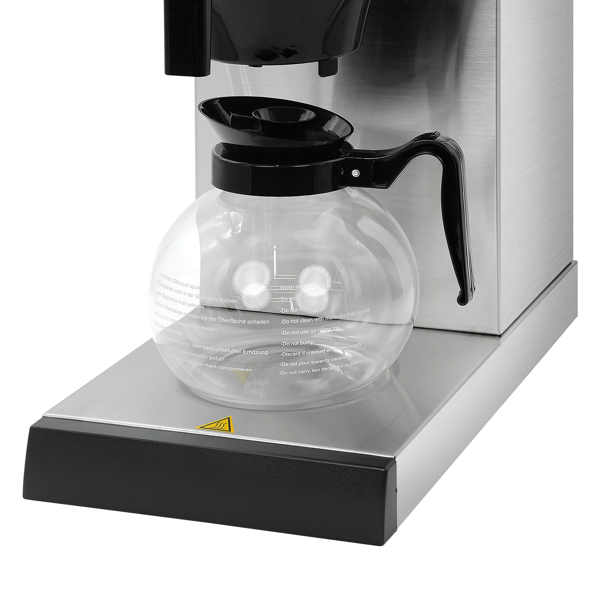 Filtračný kávovar – na filtrovanú kávu, 1,7 l, 2 kW, vrátane pohárov – Obrázok 5
