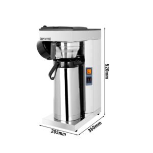 Filtračný kávovar – na filtrovanú kávu, 2,2 l, 2,2 kW, s termokinetikou, vrátane termosky s pumpičkou