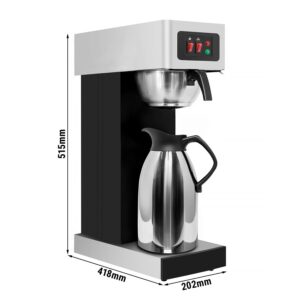 Filtračný kávovar – na filtrovanú kávu, 2,2 l, 1,9 kW, vrátane izolovanej karafy