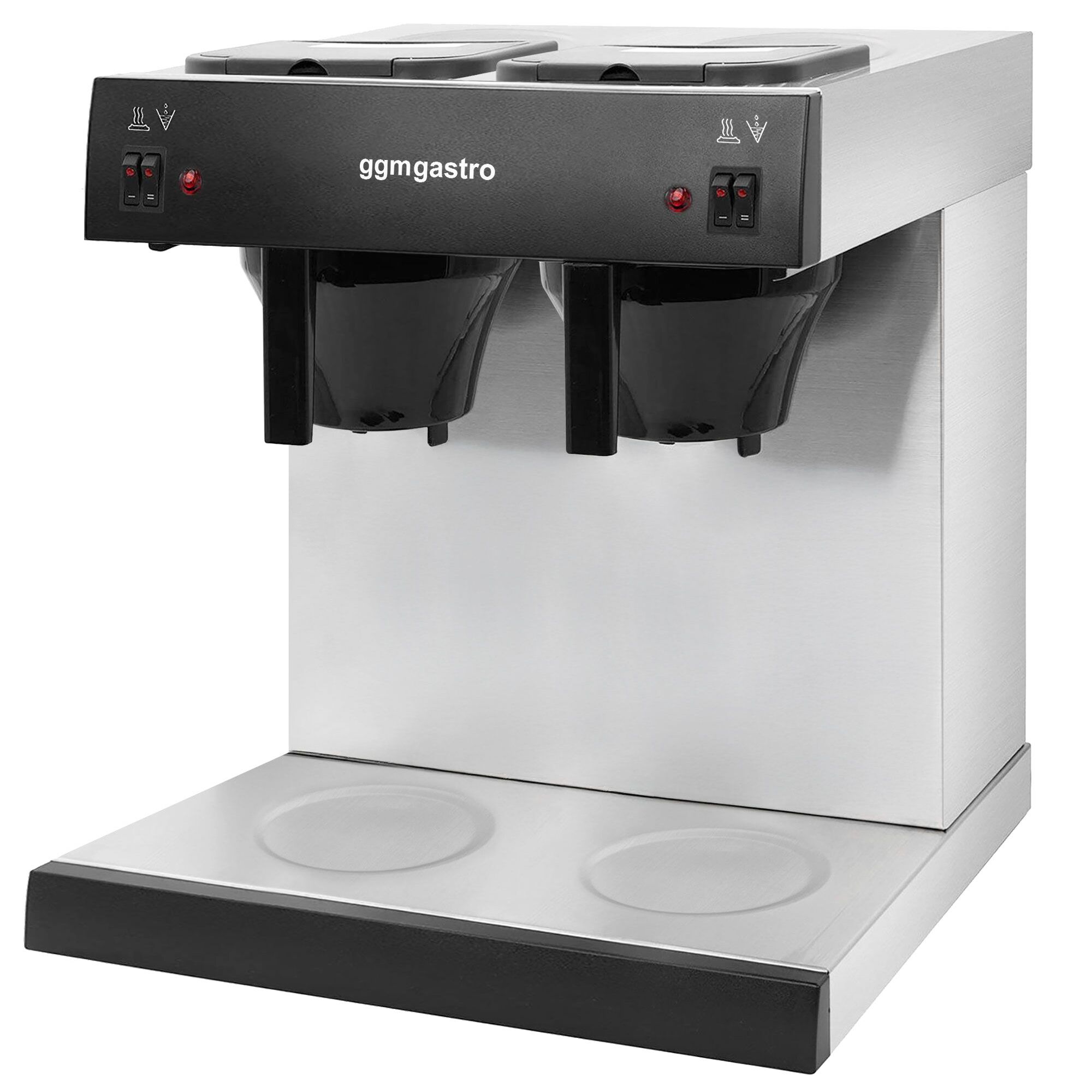 Filtračný kávovar – na filtrovanú kávu, 2x 2 l, 2,8 kW, s 2 platňami, vrátane 2 izolovaných kanvíc – Obrázok 5