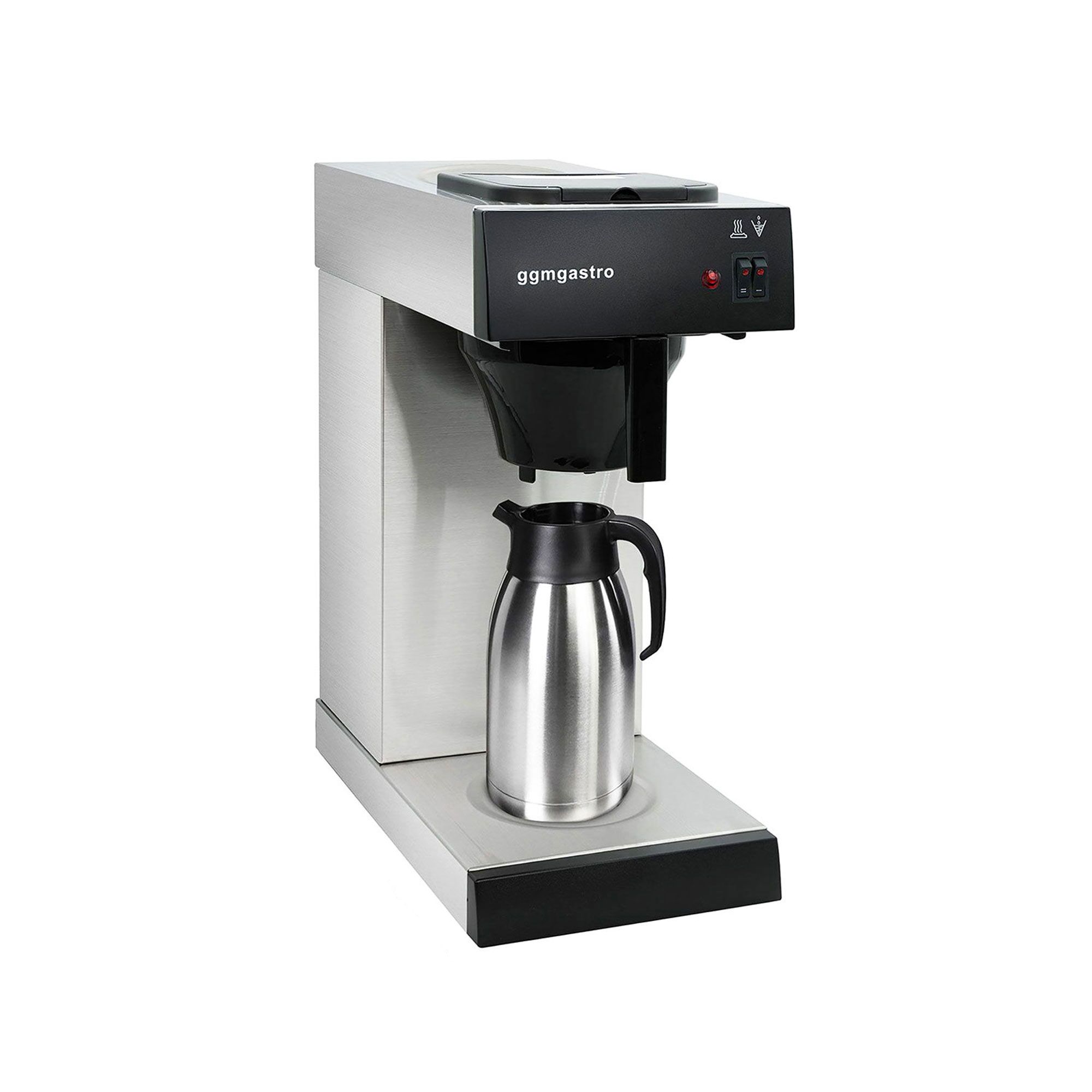 Filtračný kávovar – na filtrovanú kávu, 2 l nádrž, 2 kW, s varnou doskou, vrátane izolovanej kanvice 1,6 l – Obrázok 3