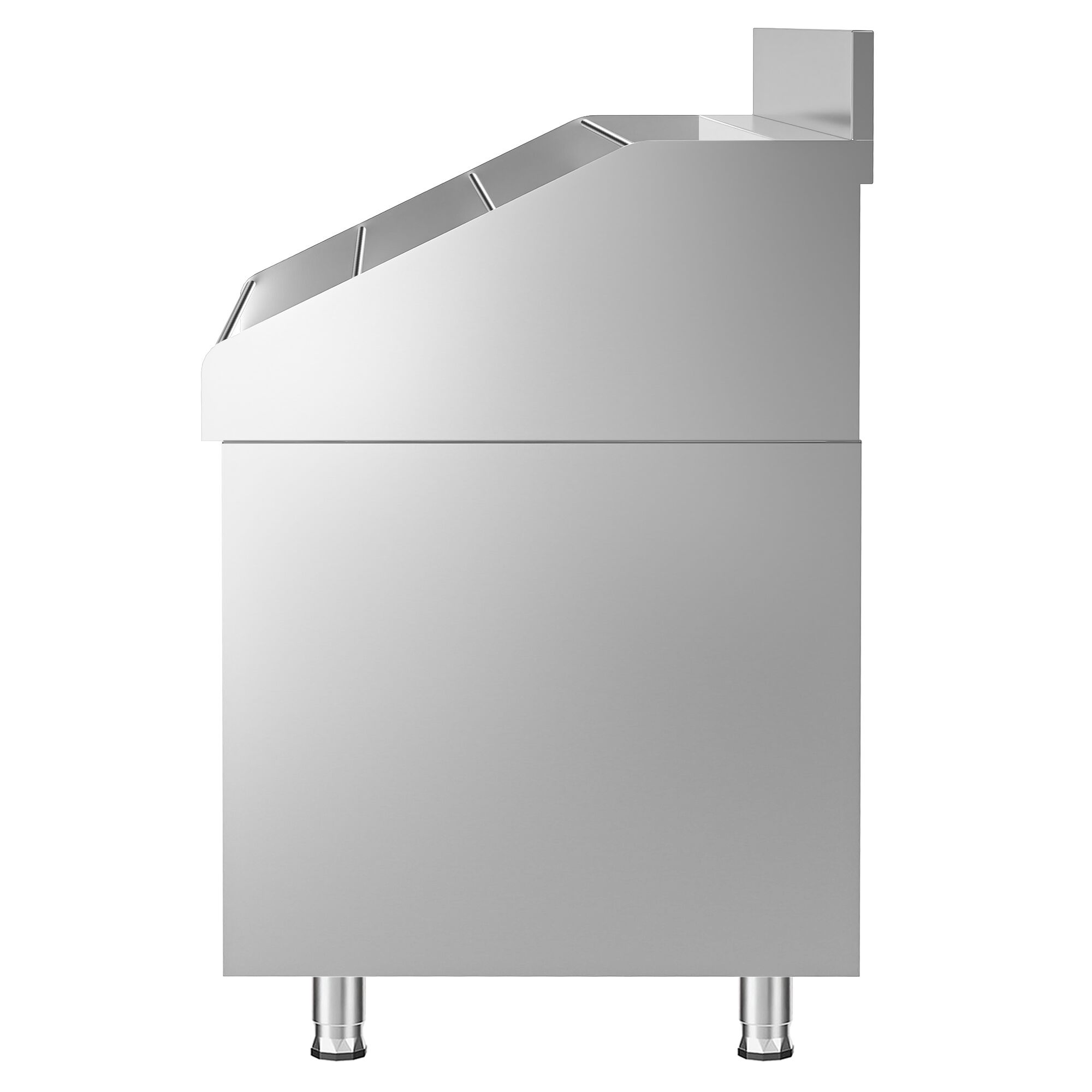Nerezový stojan na koktailové fľaše — barový, 600 x 600 mm – Obrázok 3