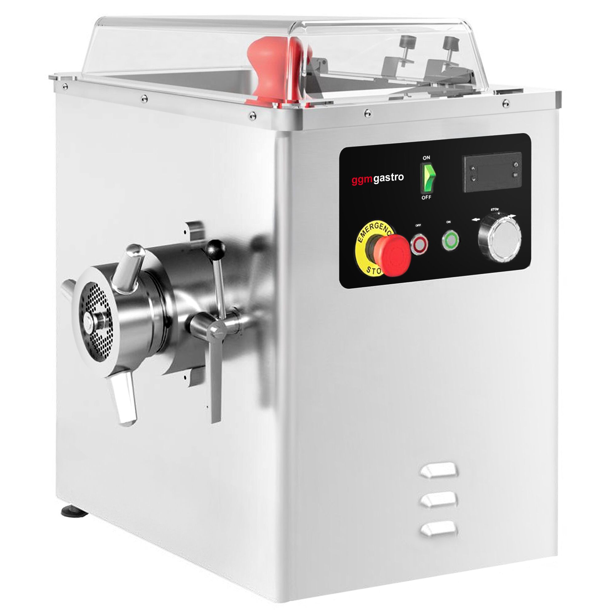 Elektrický mlynček na mäso – veľkosť mlynčeka 22, výkon 250 kg/h, s vodným chladením – Obrázok 3