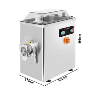 Elektrický mlynček na mäso – veľkosť mlynčeka 22, výkon 400 kg/h, 1,5 kW, 1400 ot./min.