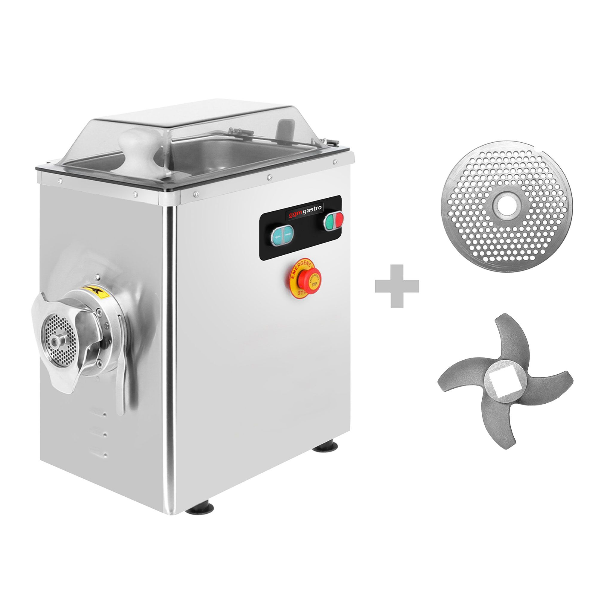 Elektrický mlynček na mäso – veľkosť mlynčeka 22, výkon 400 kg/h, 1,5 kW, 1400 ot./min. – Obrázok 6