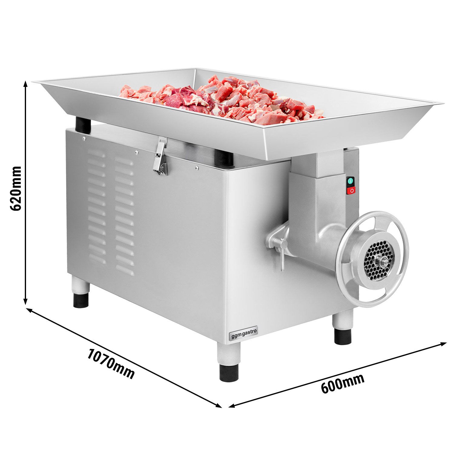 Elektrický mlynček na mäso – veľkosť mlynčeka 32, výkon 1500 kg/h, 2,2 kW