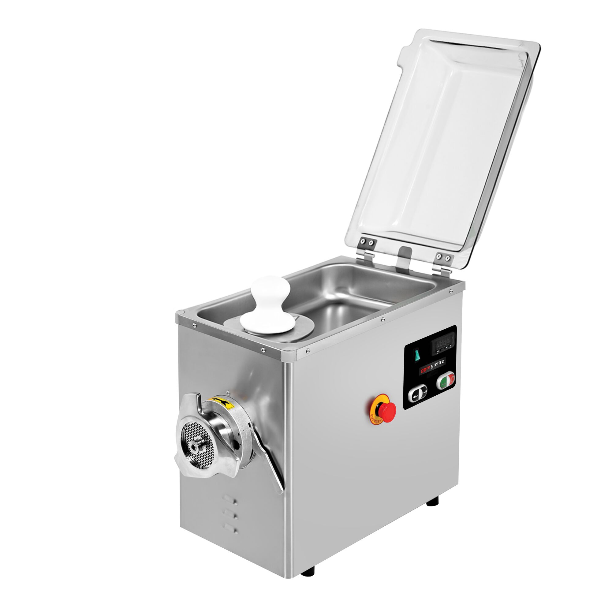 Elektrický mlynček na mäso – veľkosť mlynčeka 22, výkon 400 kg/h, 1,5 kW, 1400 ot./min., s vodným chladením – Obrázok 2