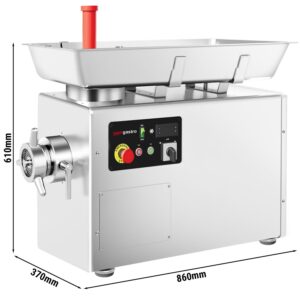 Elektrický mlynček na mäso – veľkosť mlynčeka 32, výkon 500 kg/h, s vodným chladením