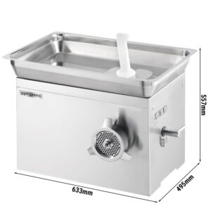 Elektrický mlynček na mäso – veľkosť mlynčeka 32, výkon 650 kg/h, 1,8 kW