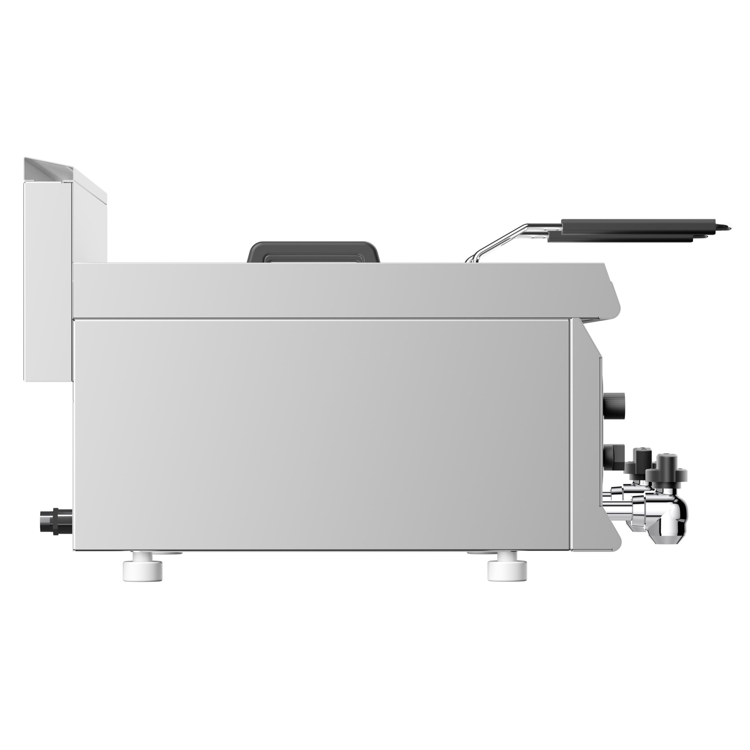 Dvojitá plynová fritéza – 8+8 litrov, 12 kW, s vypúšťacím ventilom – Obrázok 6