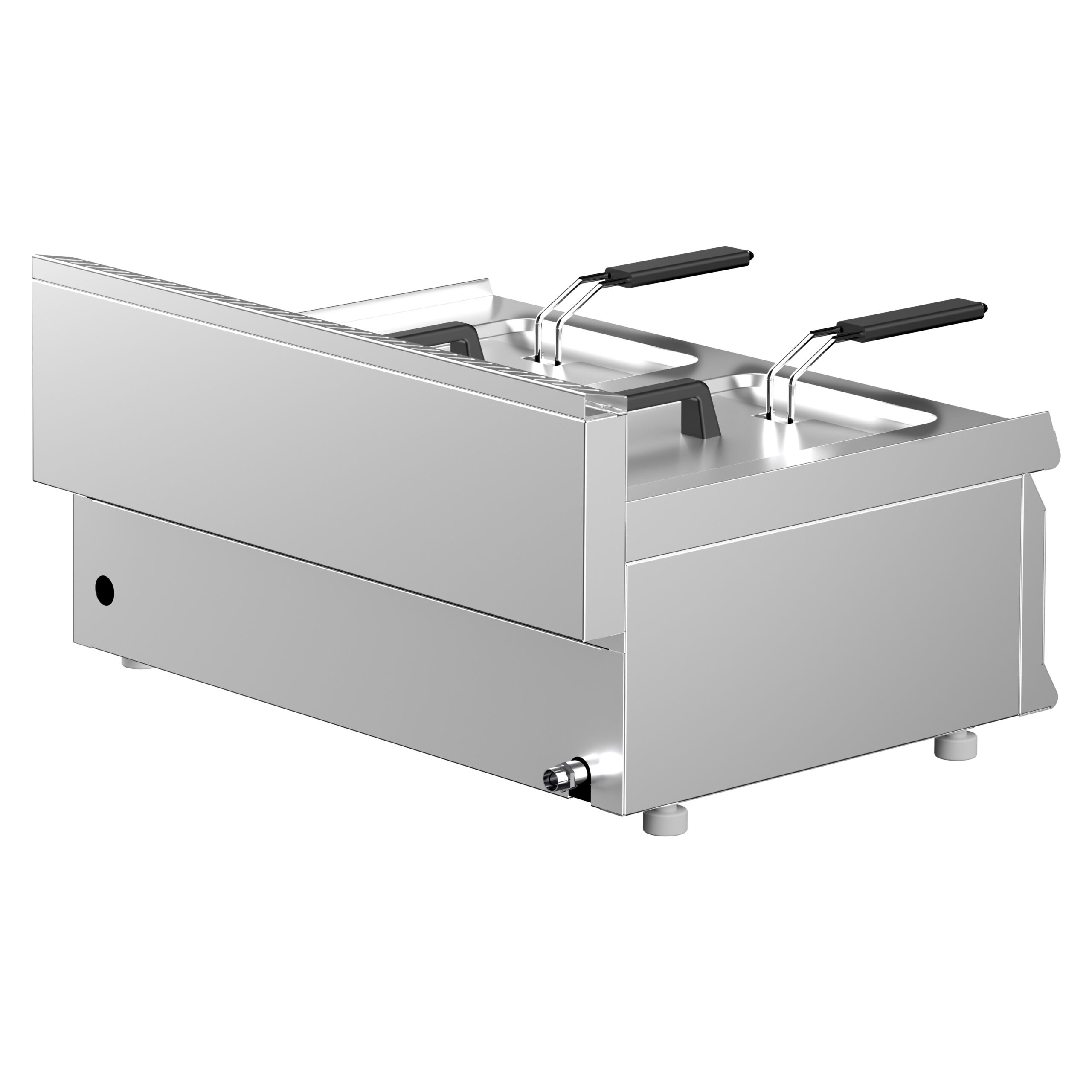Dvojitá plynová fritéza – 8+8 litrov, 12 kW, s vypúšťacím ventilom – Obrázok 7