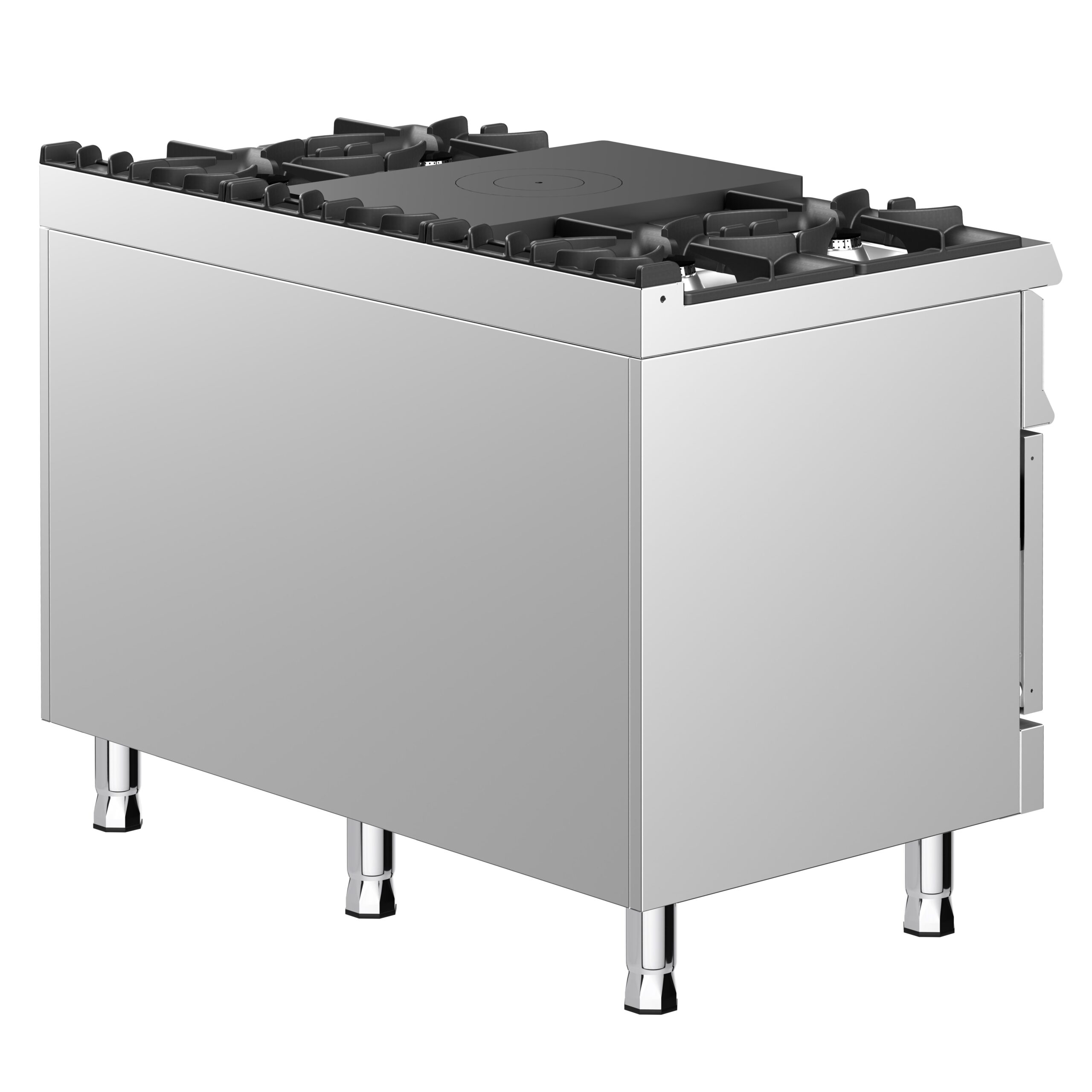 Päťhorákový plynový sporák s varnou doskou – 39,5 kW, statická plynová rúra 6 kW – Obrázok 2