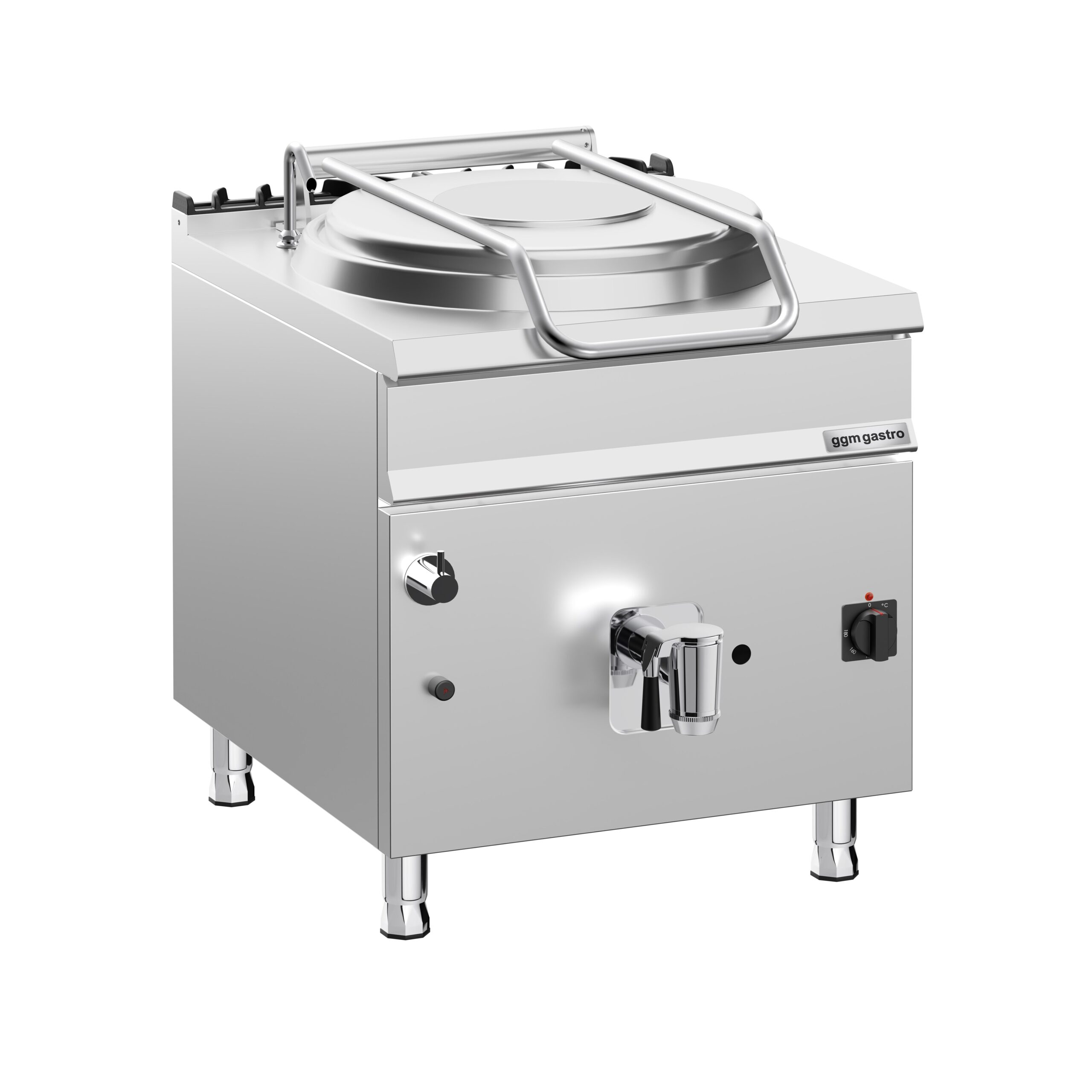 Profesionálny plynový varný kotol – 150 litrov, 20 kW, nepriamy ohrev, prípojka na vodu