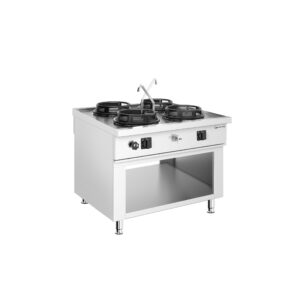 Stolový plynový wok varný ostrovček – 60 kW, so 4 horákmi, vrátane 2 kohútikov