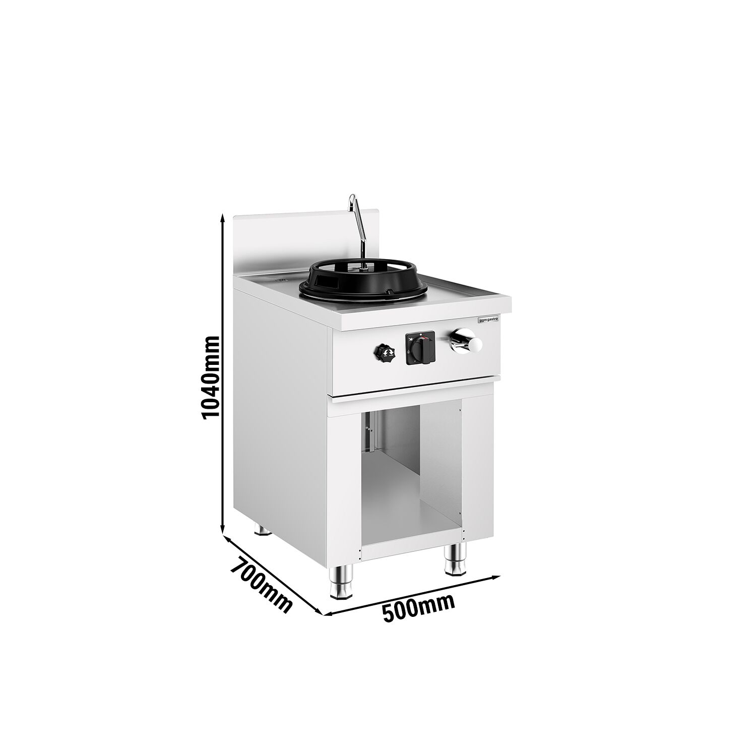 Stolová plynová wok varná doska – 15 kW, s 1 horákom, vrátane 1 kohútika – Obrázok 6