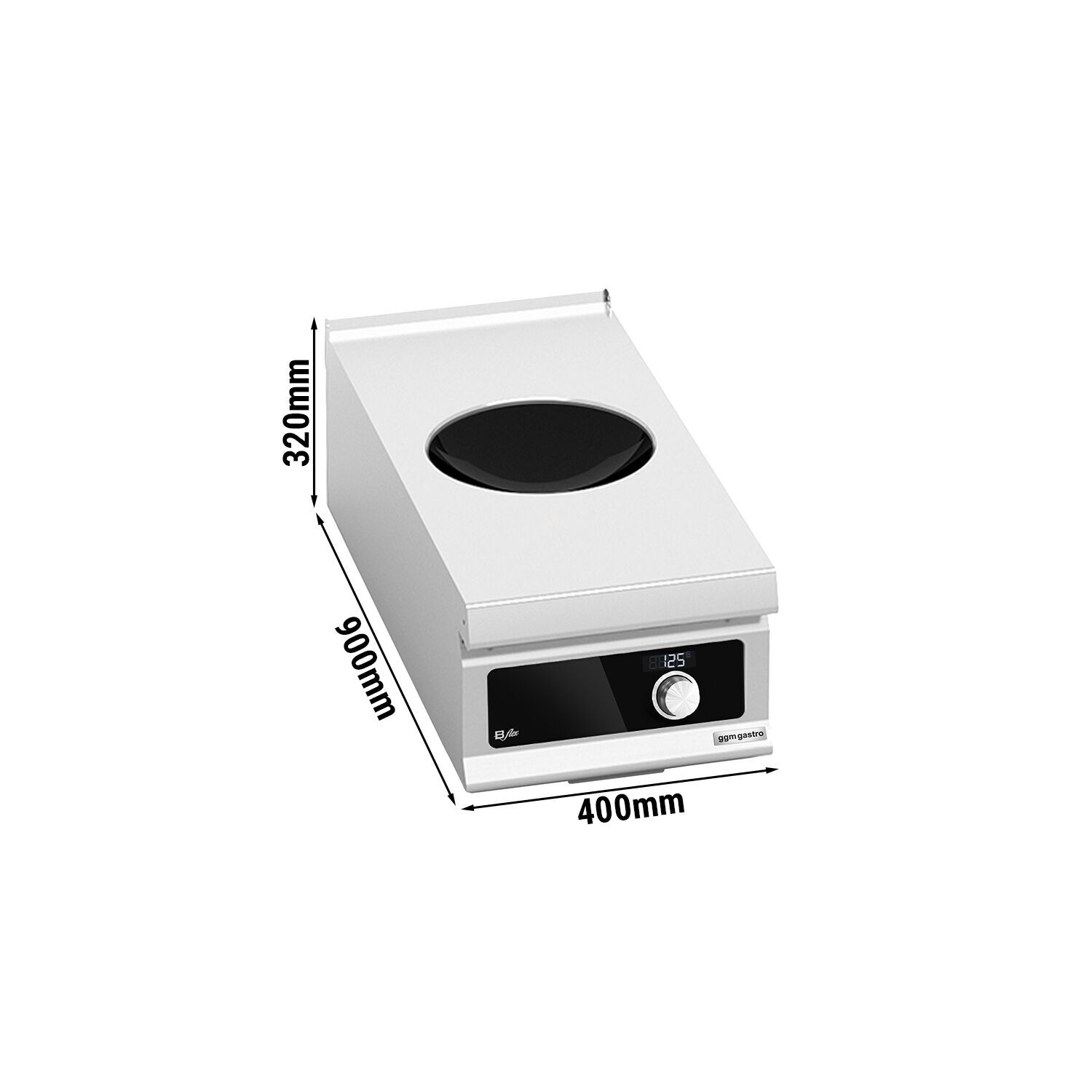 Výkonný indukčný wok – 5 kW, ovládanie Bflex Digital – Obrázok 3