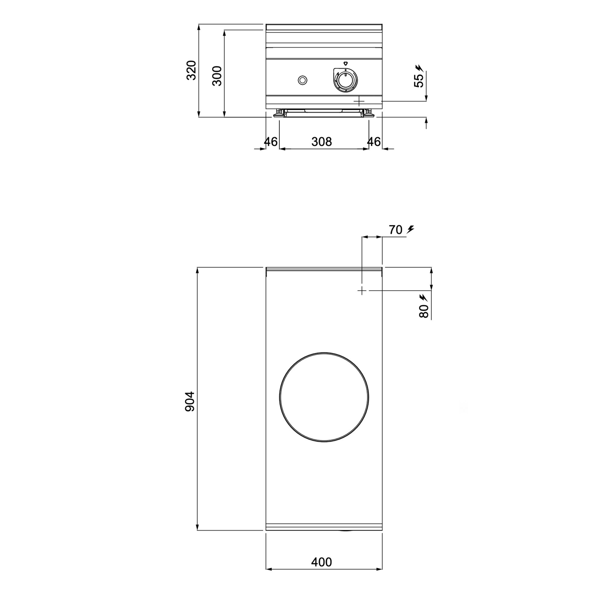 Výkonný indukčný wok – 5 kW – Obrázok 3