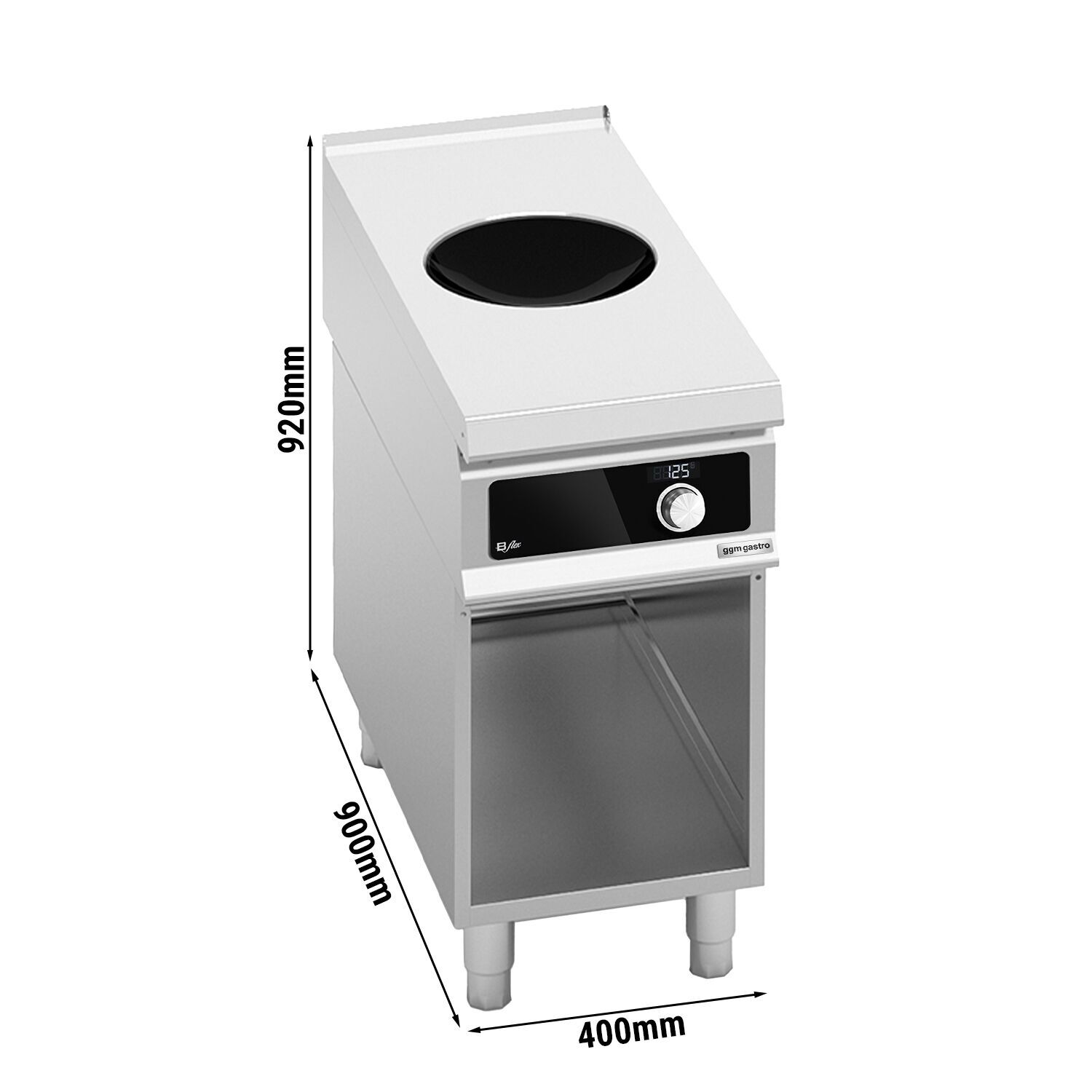 Výkonný indukčný wok – 5 kW, ovládanie Bflex Digital – Obrázok 3