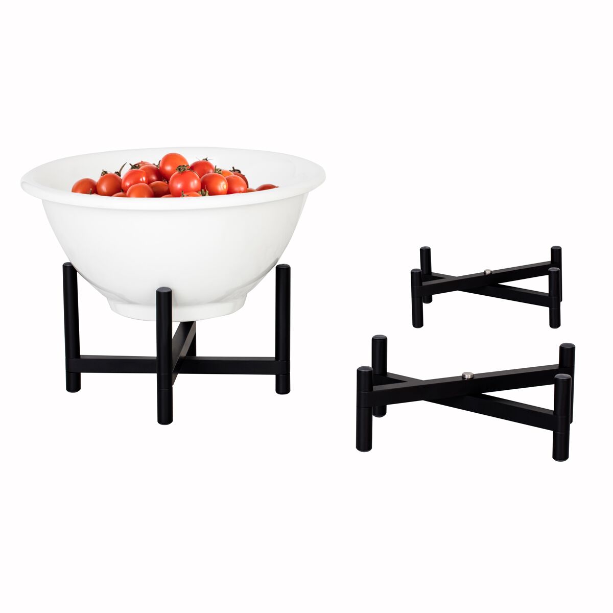 Drôtený bufetový stojan – set 3 kusov podstavcov, najvyššia verzia 170 mm – Obrázok 6