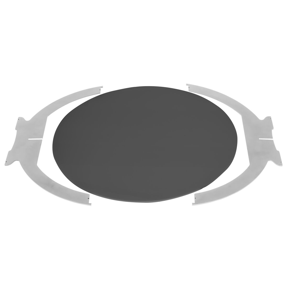 Kovový bufetový stojan – chrómovaný dizajn Octopus, priemer 300 mm – Obrázok 3