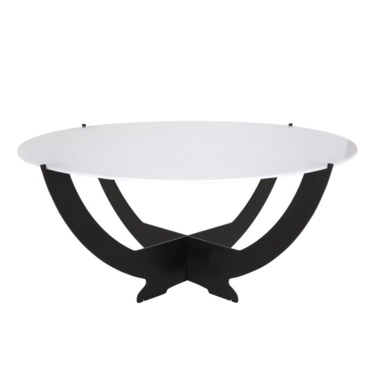 Ramenný bufetový stojan – dizajn Octopus, extra veľký priemer 600 mm, čierne vyhotovenie – Obrázok 2