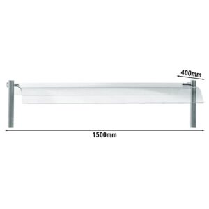 Ochranný sklenený kryt – séria COPENHAGEN, dĺžka 1500 mm