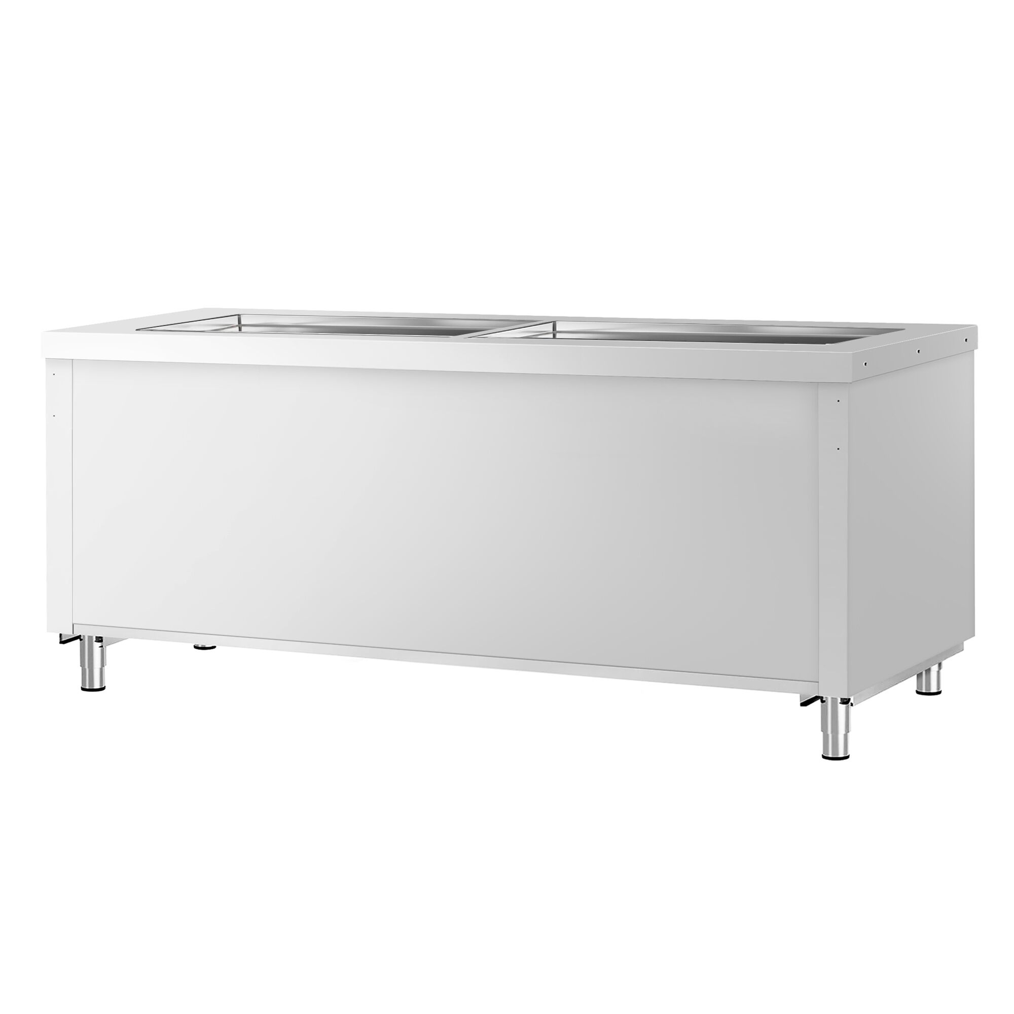 Nerezový studený bufetový pult Kopenhagen – 2310 mm, chladiaca doska – Obrázok 5