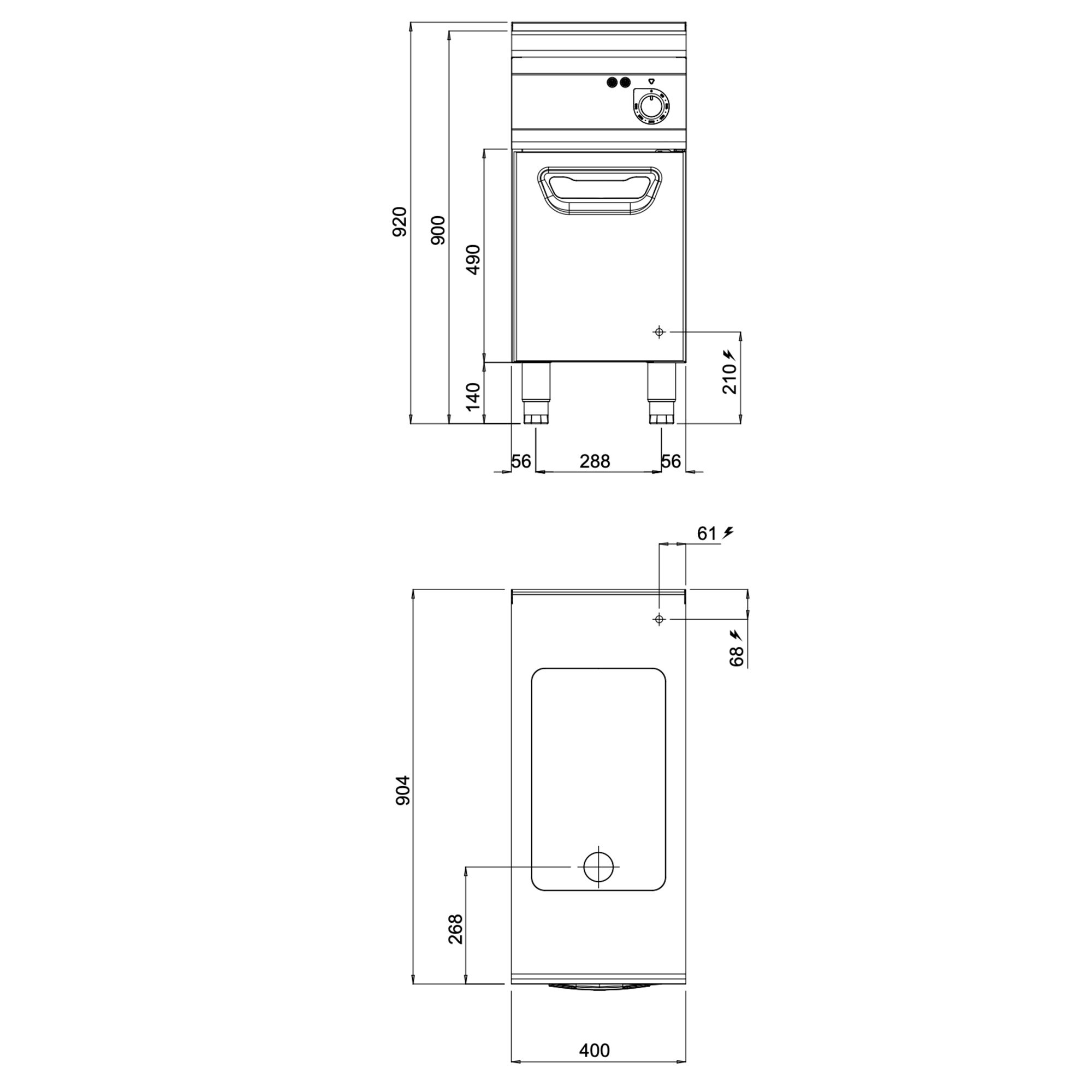 Multifunkčný elektrický pekáč – výkon 4,8 kW, objem 11,5 l, model Standard – Obrázok 4