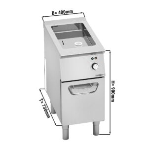 Multifunkčný elektrický pekáč – šírka 400 mm, objem 11,5 l, výkon 4,8 kW, 1 fixná grilovacia misa