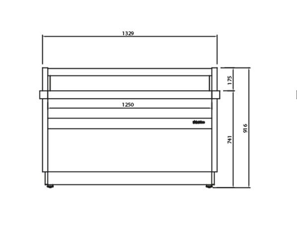 Obslužná pokladňa – séria RIGA, dĺžka 1370 mm – Obrázok 5