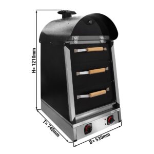 Elektrická pec na zemiaky – štýl Kumpir, manuálne ovládanie, výkon 4,5 kW, 3 pečiace zásuvky